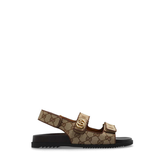 Gucci Double G Monogrammed Sandals