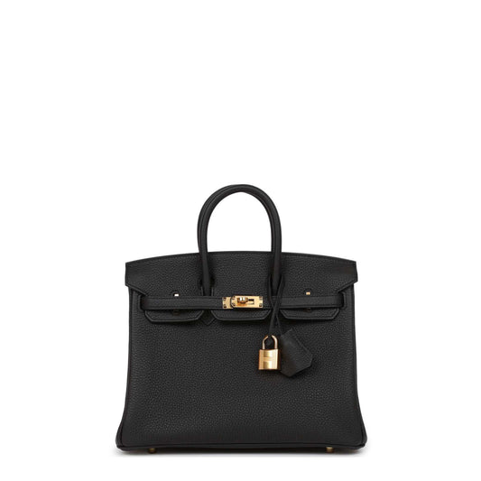 Birkin 25 Black Togo Gold Hardware