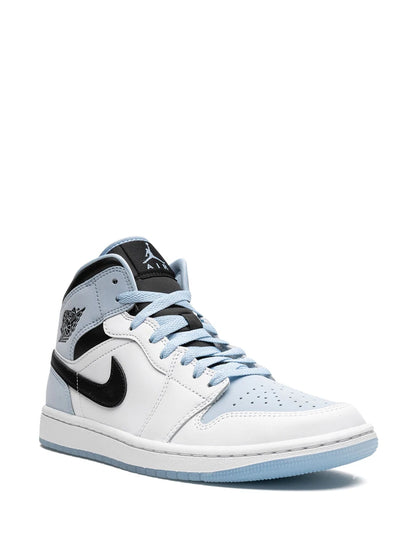 Air Jordan 1 Mid SE "White/Ice Blue-Black"