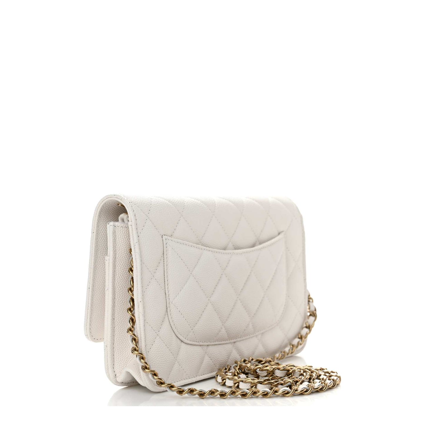 Wallet on Chain Caviar Skin White