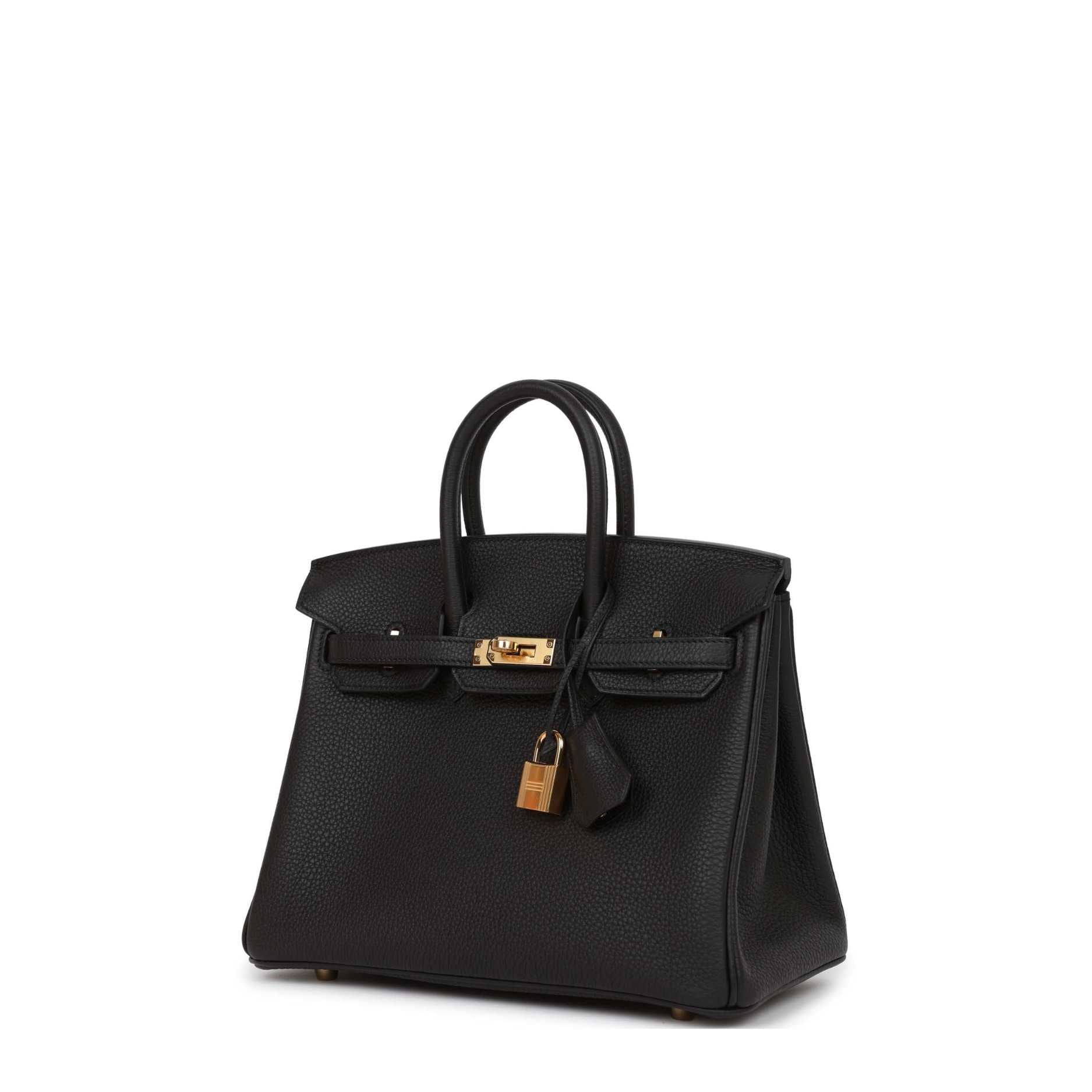 Birkin 25 Black Togo Gold Hardware