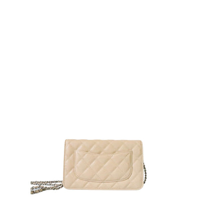 Chanel Wallet on Chain Caviar Skin Beige