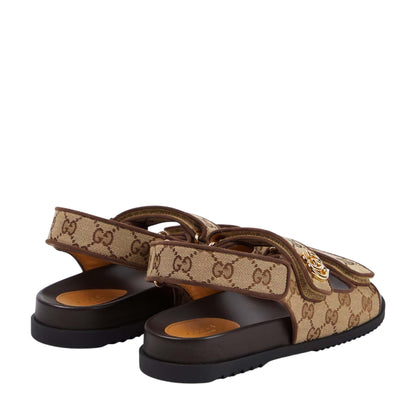 Gucci Double G Monogrammed Sandals