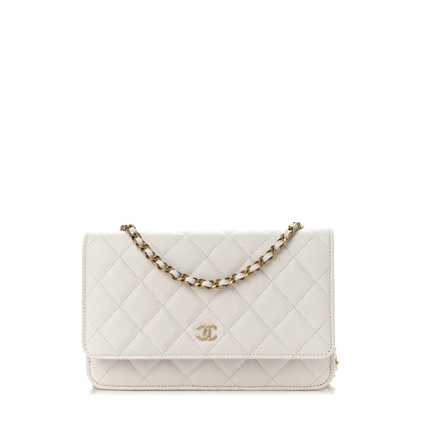 Wallet on Chain Caviar Skin White